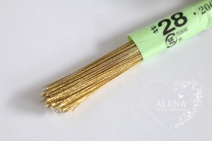 Проволока № 28 золотая длина 72 см